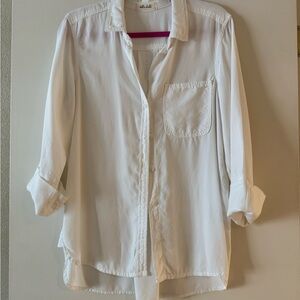 Bella Dahl White Button-Up Shirt